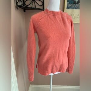 GAP S/P Pink Cashmere Sweater cozy soft quiet luxury colorful